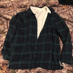 Fleece lined flannel